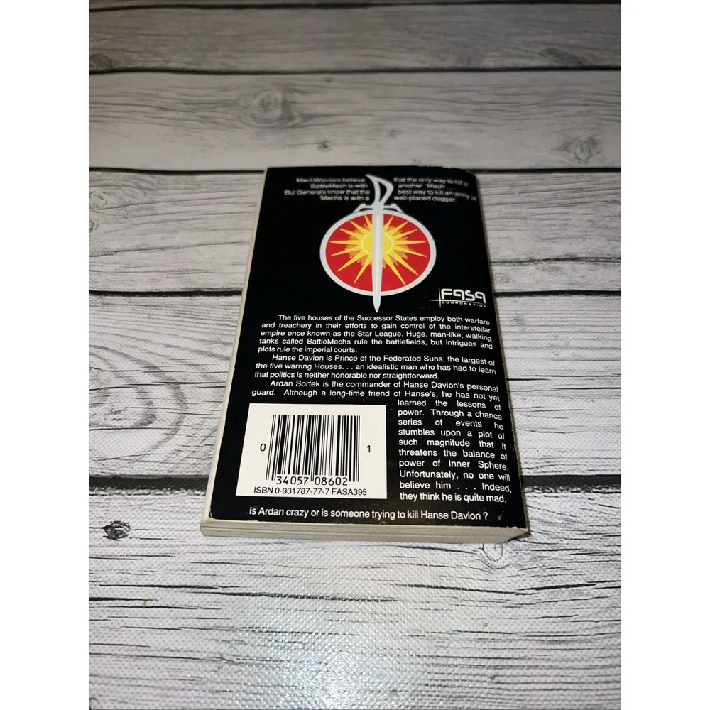 Battletech: THE SWORD AND THE DAGGER Paperback Book 1st Print Ardath Mayhar FASA